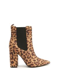 Leopard Print Ankle Boots